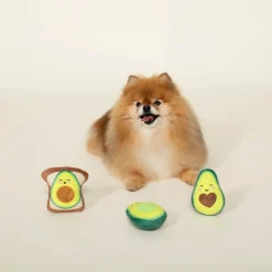 Fringe Studio Avocado on Toast 3-piece Small Dog Toys Sale