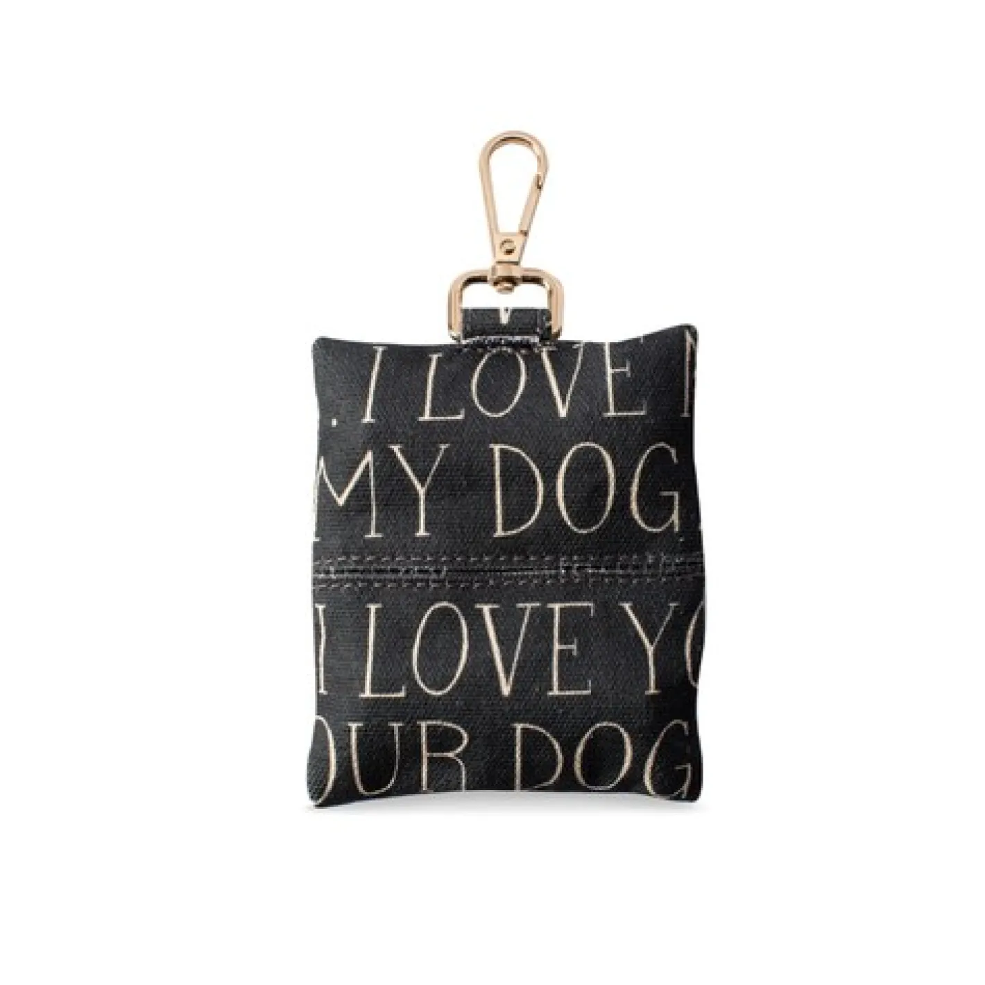 Fringe Studio Canvas Dog Poop Waste Bag Dispenser with Keychain - All The Dogs Sale