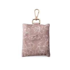 Fringe Studio Canvas Dog Poop Waste Bag Dispenser with Keychain - Loose Dog Line Discount