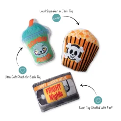 Fringe Studio Halloween Plush Squeaker Dog Toys - Fright Nights 3 Minis Online