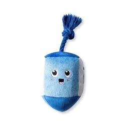 Fringe Studio Hanukkah Holiday Plush Rope Dog Toy - Go For A Spin Dreidel Hot