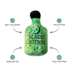 Fringe Studio Plush Bottle Squeaker Dog Toy - Going Through The Potions Fashion