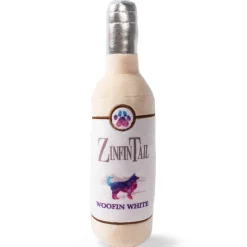 Fringe Studio Plush Bottle Squeaker Wine Bottle Dog Toy - Zinfintail Discount