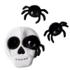 Fringe Studio Plush Squeaker Dog Toy - Skull Burrow + 3 Spiders Clearance