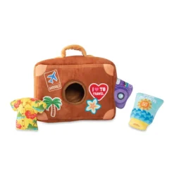 Fringe Studio Plush Squeaker Dog Toy - Pack Your Bags Best