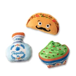 Fringe Studio Plush Squeaker Dog Toy - Taco Tuesday - 3 Pack Fashion