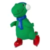 Fringe Studio Rexy On Ice Natural Latex Squeaker Christmas Dino Dog Toy Fashion