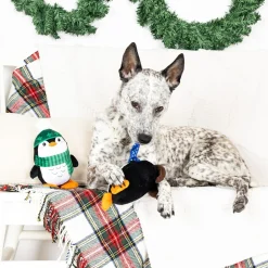 Fringe Studio Winter Waddle Land Plush Squeaker 2-Piece Christmas Dog Toy Outlet