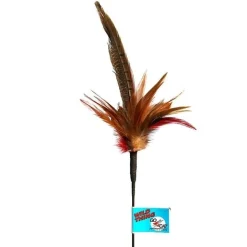 Go Cat Feather Cat Teaser Toy - Short Wild Thing Cat Wand Toy Online