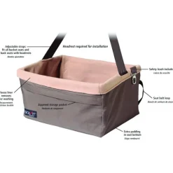Petsafe Happy Ride (Solvit) Booster Safety Seat for Dogs in Chocolate - Large Sale