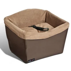 Petsafe Happy Ride Solvit Jumbo On-Seat Booster Safety Seat in Chocolate for Small to Medium Dogs Fashion