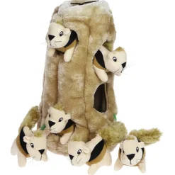 Outward Hound Hide-a-Squirrel Plush Dog Puzzle with Squeaker Squirrels Outlet