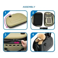 Ibiyaya Classic Foldable Pet Carrier with Multiple Access Points - Chocolate Outlet