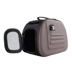 Ibiyaya Classic Foldable Pet Carrier with Multiple Access Points - Chocolate Outlet