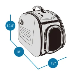 Ibiyaya Classic Foldable Pet Carrier with Multiple Access Points - Chocolate Outlet