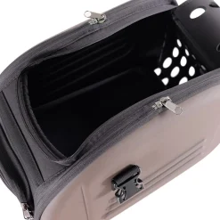 Ibiyaya Classic Foldable Pet Carrier with Multiple Access Points - Beige Clearance