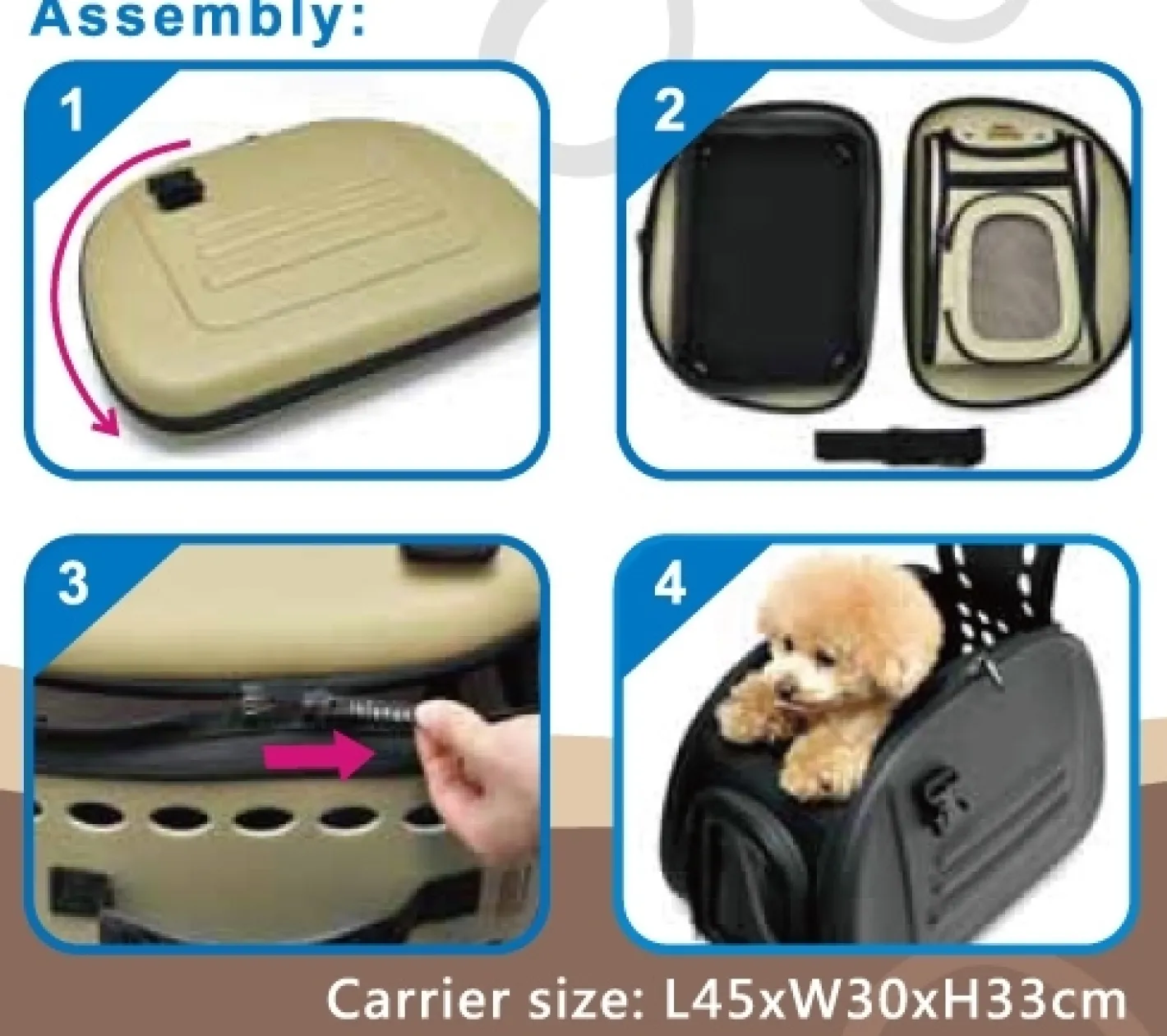 Ibiyaya Classic Foldable Pet Carrier with Multiple Access Points - Safari Leopard Hot