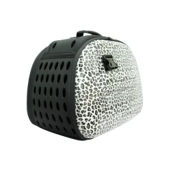 Ibiyaya Classic Foldable Pet Carrier with Multiple Access Points - Safari Leopard Hot