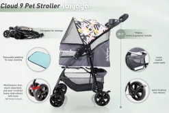 Ibiyaya Cloud 9 Pet Stroller for Cats & Dogs up to 20kg - Mint Green Best