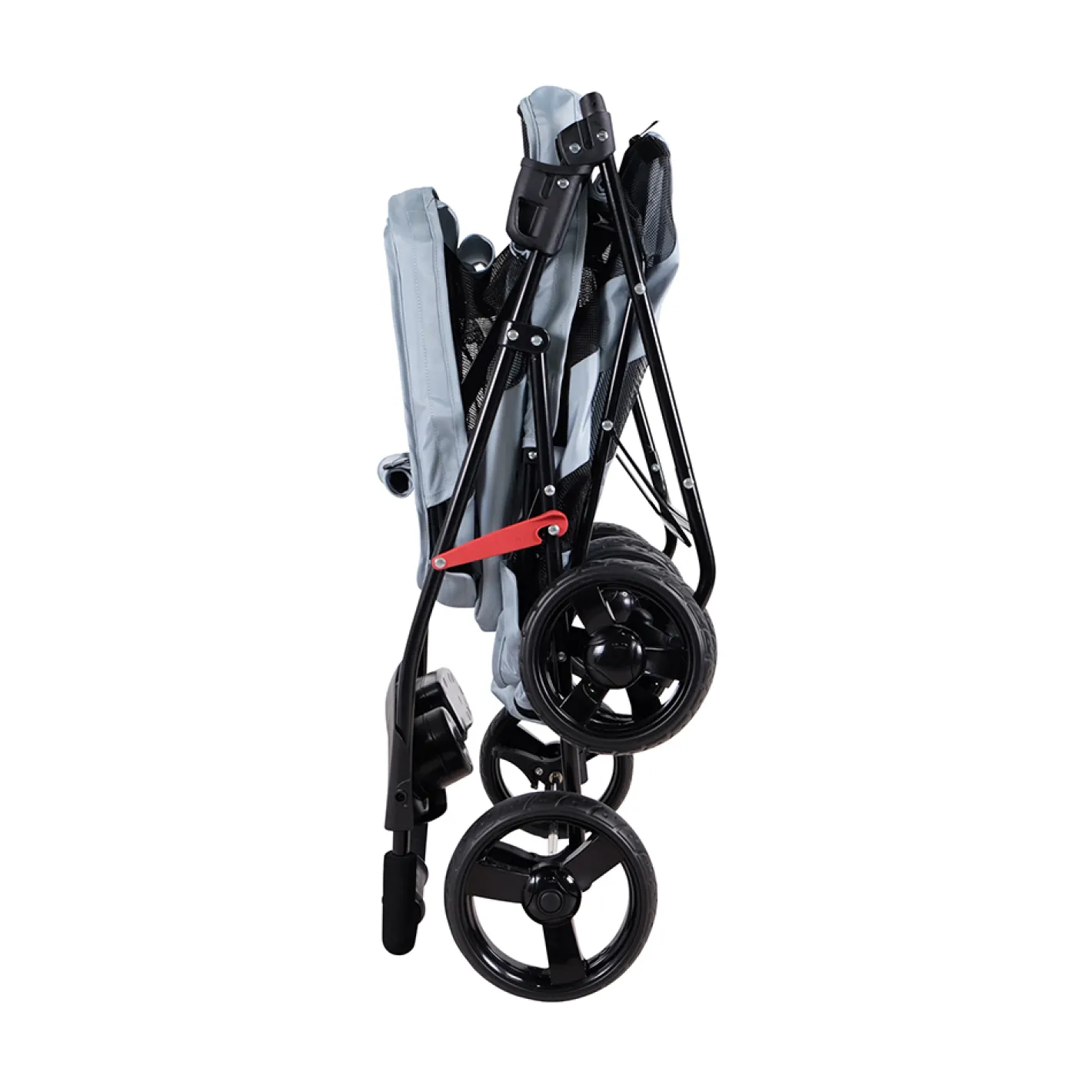 Ibiyaya Double Decker Pet Stroller for Multiple Pets - Silver Gray New