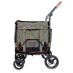 Ibiyaya Gentle Giant Dual Entry Easy-Folding Pet Wagon Stroller Pram for Dogs up to 25kg Sale