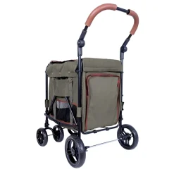 Ibiyaya Gentle Giant Dual Entry Easy-Folding Pet Wagon Stroller Pram for Dogs up to 25kg Sale