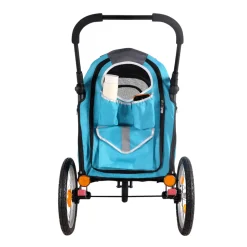 Ibiyaya Happy Pet Stroller Pram Jogger 2.0 - New and Improved w/ Bicycle Attachment New