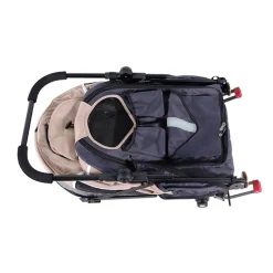 Ibiyaya Happy Pet Stroller Pram Jogger 2.0 - New and Improved w/ Bicycle Attachment New