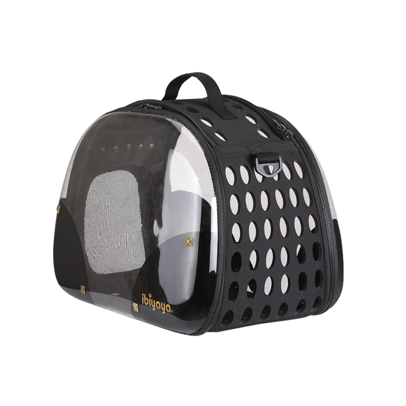 Ibiyaya Hard Rock Transparent Hardcase Pet Carrier Fashion