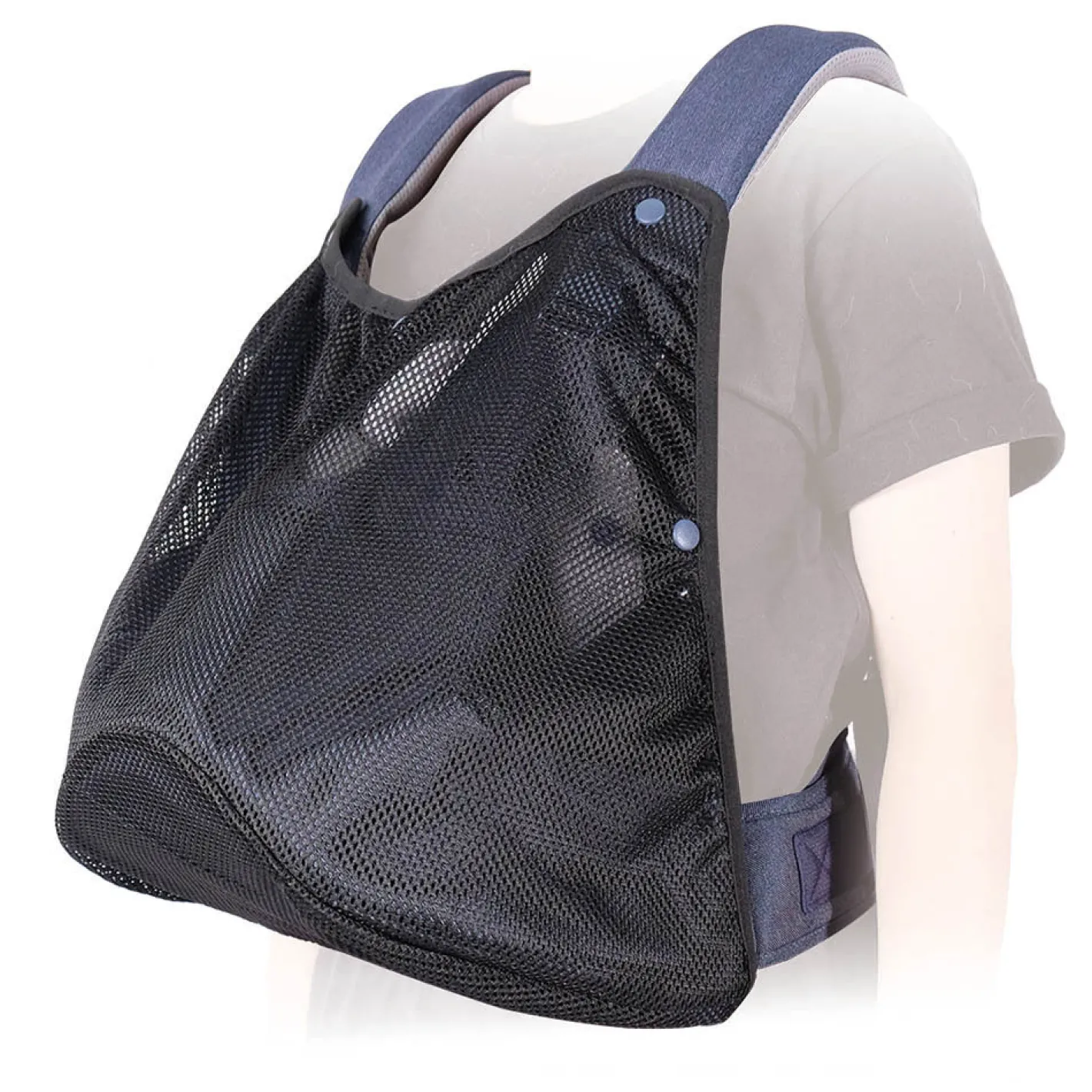 Ibiyaya Hug Pack Padded & Mesh Dog Sling Carrier - Denim Blue Clearance