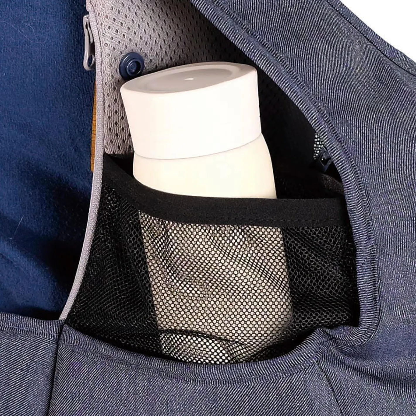 Ibiyaya Hug Pack Padded & Mesh Dog Sling Carrier - Denim Blue Clearance