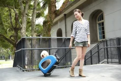 Ibiyaya 5-in-1 Combo EVA Pet Carrier & Stroller and Backpack - Royal Blue Clearance
