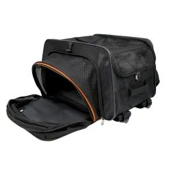 Ibiyaya JetPaw: Expandable Pet Carrier & Backpack - Obsidian/Orange Online