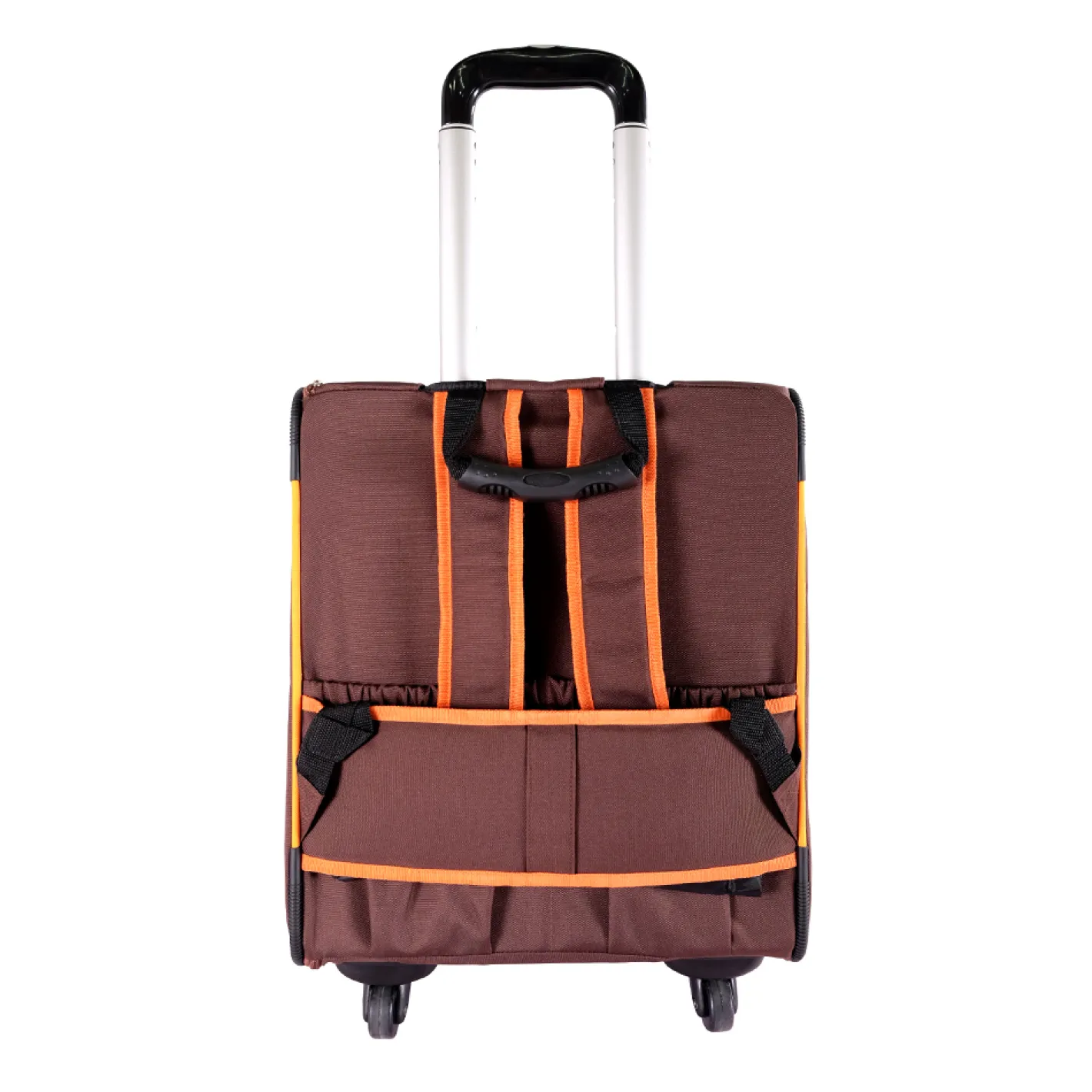 Ibiyaya New Liso Backpack Parallel Transport Pet Trolley- Orange/Brown Discount