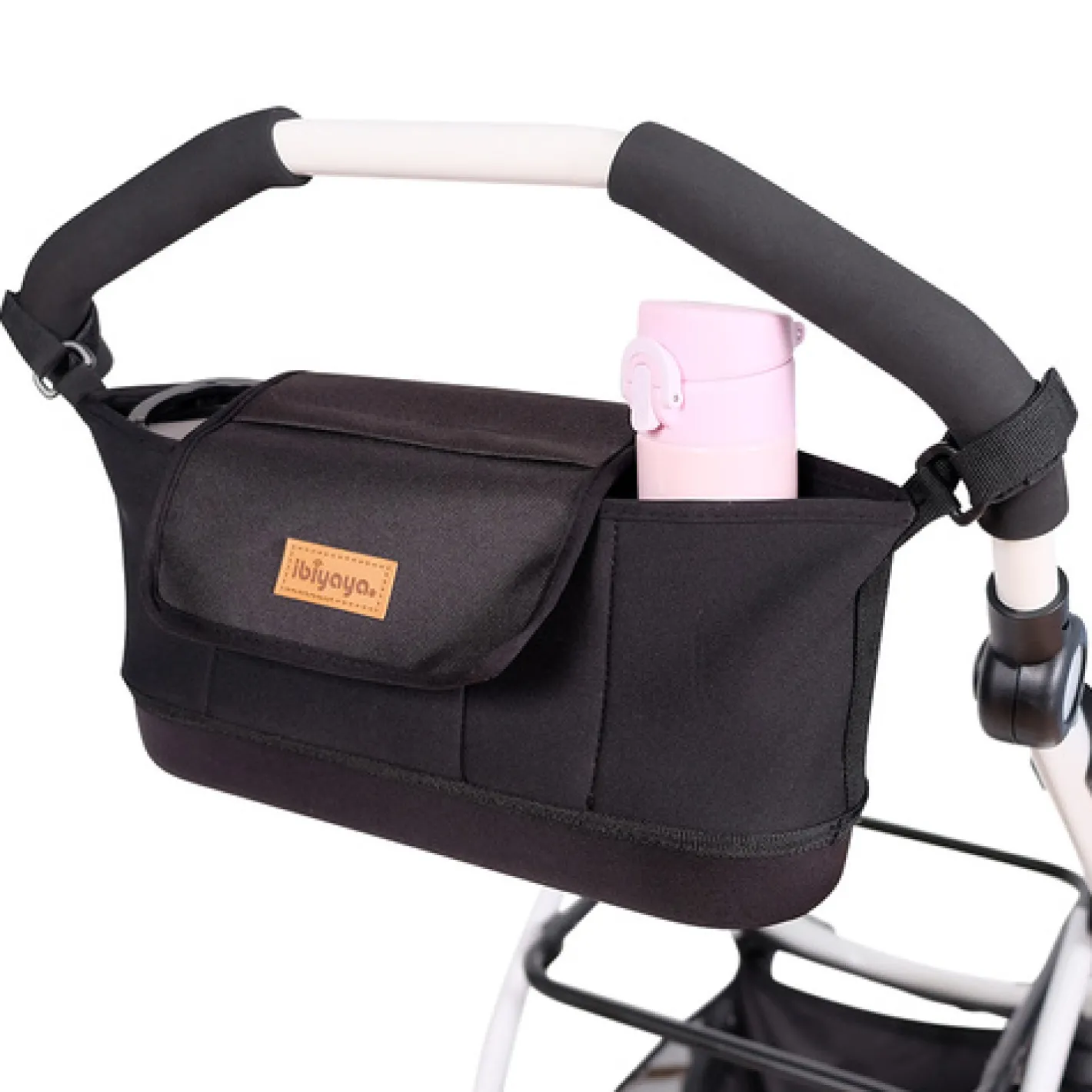 Ibiyaya Pet Pram Organiser Stroller Pouch - Black Discount