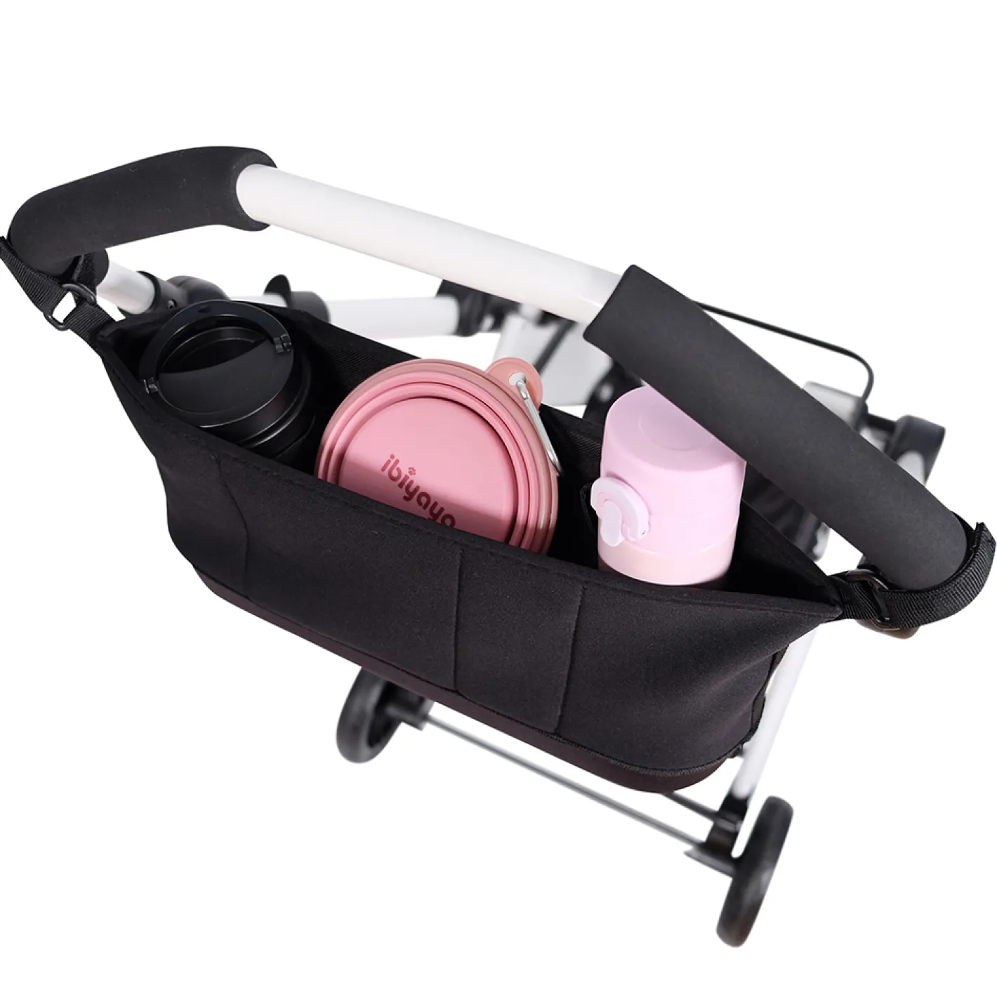 Ibiyaya Pet Pram Organiser Stroller Pouch - Black Discount