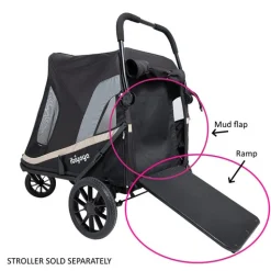 Ibiyaya Portable Dog Ramp & Mud Shield for the Grand Cruiser Stroller Fashion