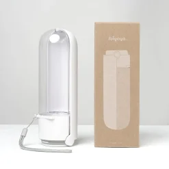 Ibiyaya PupOasis Fold & Go Dog Water Bottle in White or Lavender Fashion