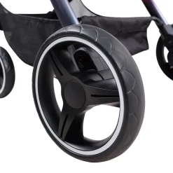 Ibiyaya Retro Luxe Folding Pet Stroller for Pets up to 30kg - Prism Black Discount