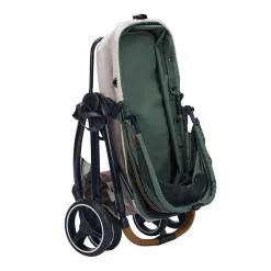 Ibiyaya Retro Luxe Folding Pet Stroller for Pets up to 30kg - Soft Sage Outlet
