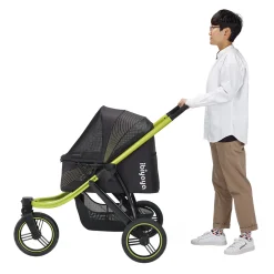 Ibiyaya The Beast Pet Jogger Stroller for dogs up to 25kg - Jet Black Sale