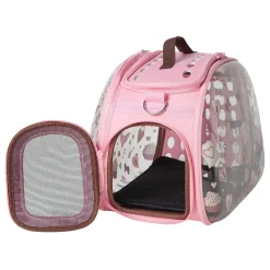 Ibiyaya Transparent Pet Carrier - Pink Valentine Best