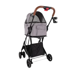 Ibiyaya Travois Tri-fold Pet Travel Stroller System - Nimbus Gray Sale