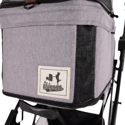 Ibiyaya Travois Tri-fold Pet Travel Stroller System - Nimbus Gray Sale