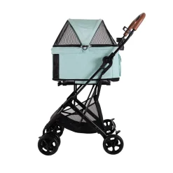 Ibiyaya Travois Tri-fold Pet Travel Stroller System - Spearmint Discount