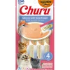 Inaba Cat Churu Meal Topper Treat - Creamy Salmon & Tuna Recipe 24 x 14g Tubes Discount