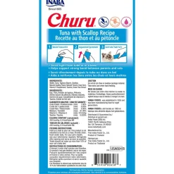 Inaba Cat Churu Meal Topper Treat - Creamy Tuna & Scallop Recipe 24 x 14g Tubes New