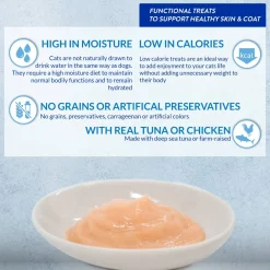 Inaba Cat Churu Meal Topper Treat - Skin & Coat Tuna & Scallop Recipe 24 x 14g Tubes Outlet
