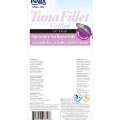 Inaba Cat Extra Tender Grilled Tuna Fillet in Tuna Flavoured Broth Meal Topper Treat - 6-Pack New