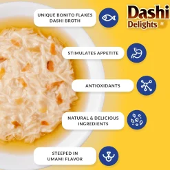 Inaba Cat Food Dashi Delights Chicken & Salmon Flakes in Dashi Broth - 6 cups x 70g Fashion